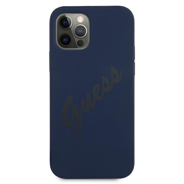 Guess GUHCP12LLSVSBL iPhone 12 Pro Max 6,7" niebieski/blue hardcase Script